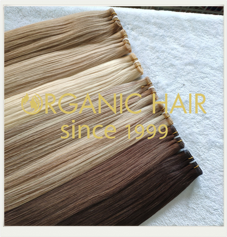 Most popular flat weft full cuticle hair extensions CNY010